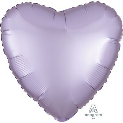 Satin Luxe Pastel Lilac  Heart 18"
