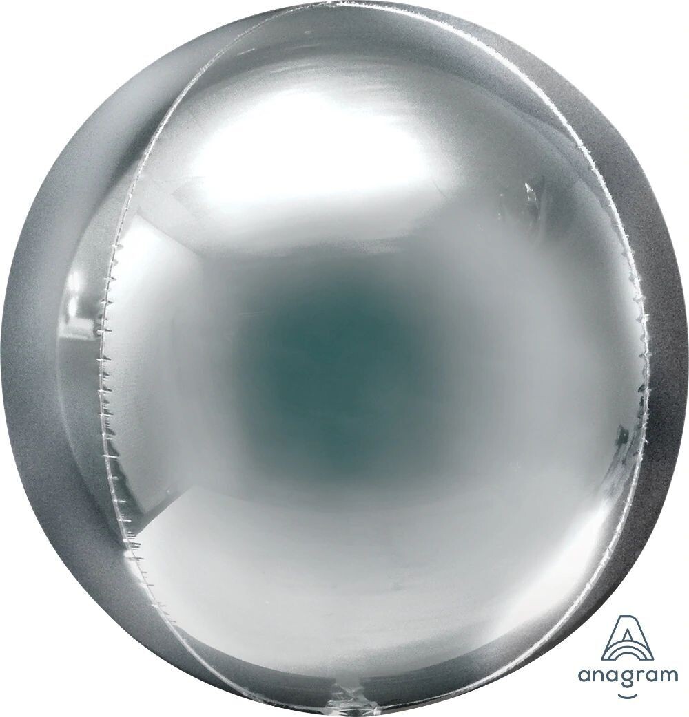 Jumbo Orbz Silver 16"