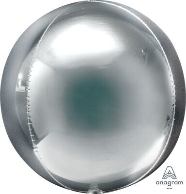 Jumbo Orbz Silver 16"