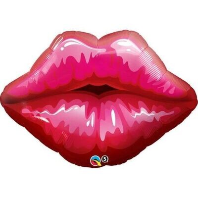Red Kissey Lips 30"