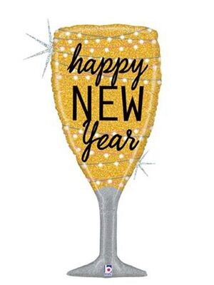 New Year Glasses of Bubbly 37"