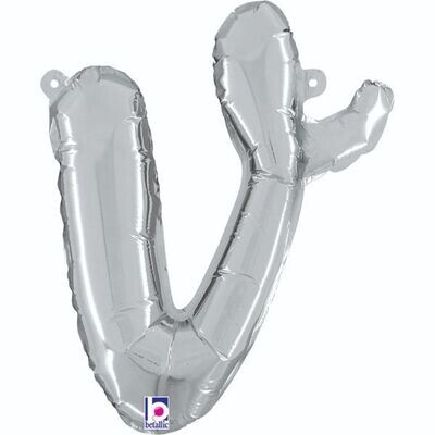 Silver V Giant Letter 34"
