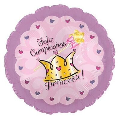 Feliz Cumpleanos Princesa 18"