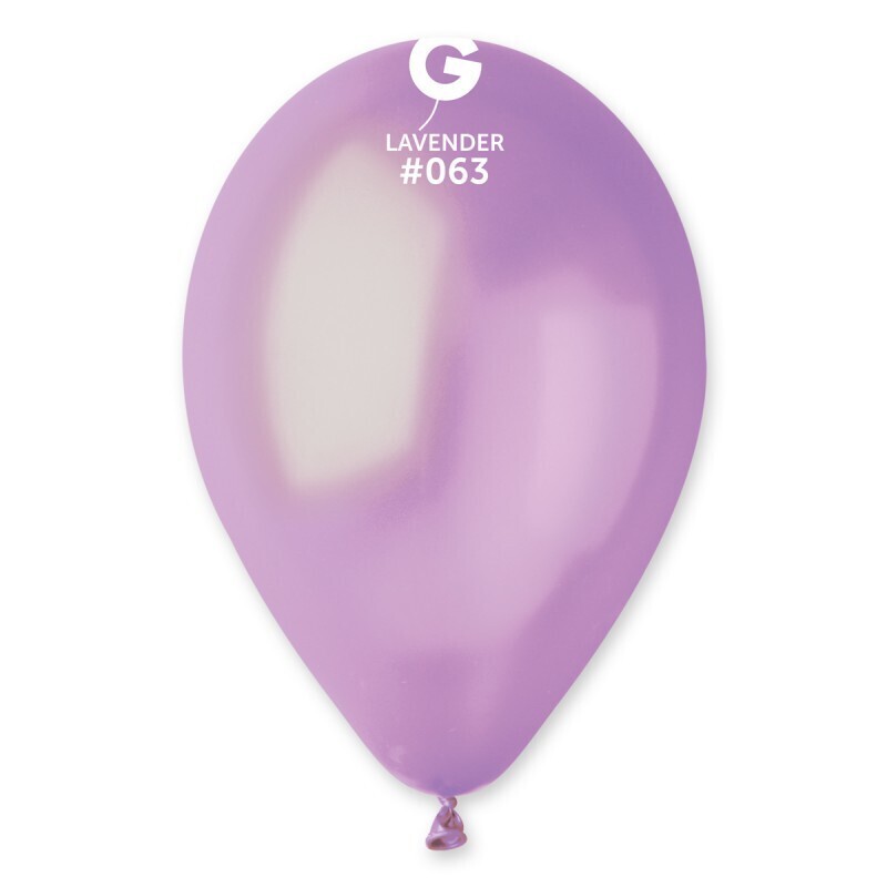 Gemar Latex Balloons Metal Lavender #063 12in - 50 Pieces
