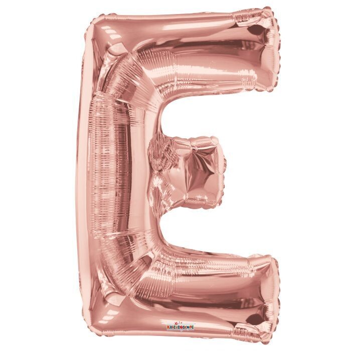 ROSE GOLD E GIANT LETTER 34"