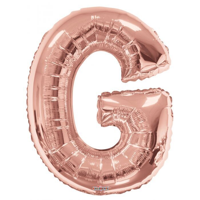 ROSE GOLD G GIANT LETTER 34"