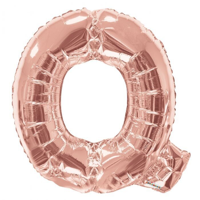 ROSE GOLD Q GIANT LETTER 34"