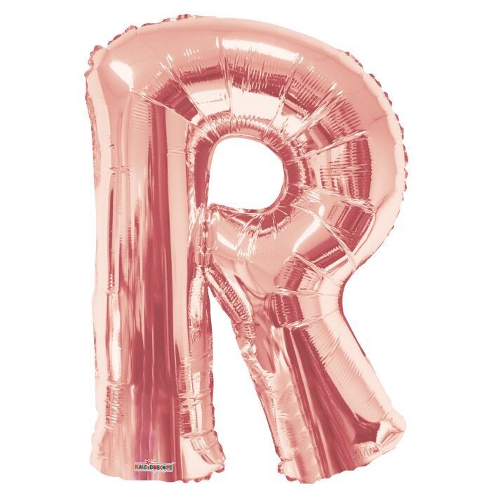 ROSE GOLD R GIANT LETTER 34"