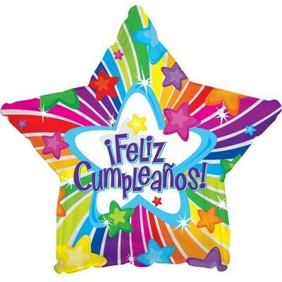 Feliz Cumpleanos Bright Stars 18"
