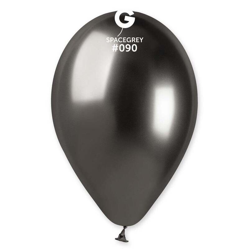 Gemar Latex Balloons Shiny Space Grey #090 13in - 25 pieces