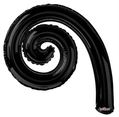 Kurly Spiral Black 14"