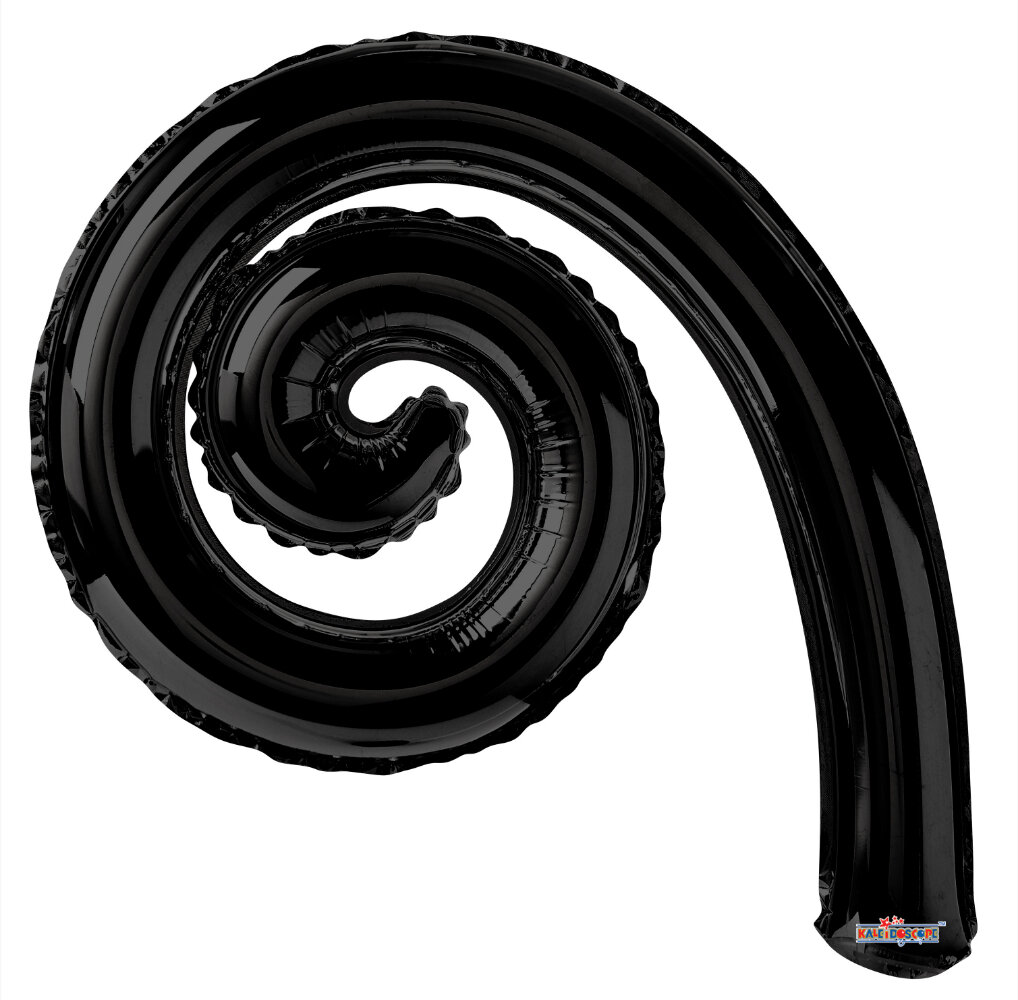 Kurly Spiral Black 14"