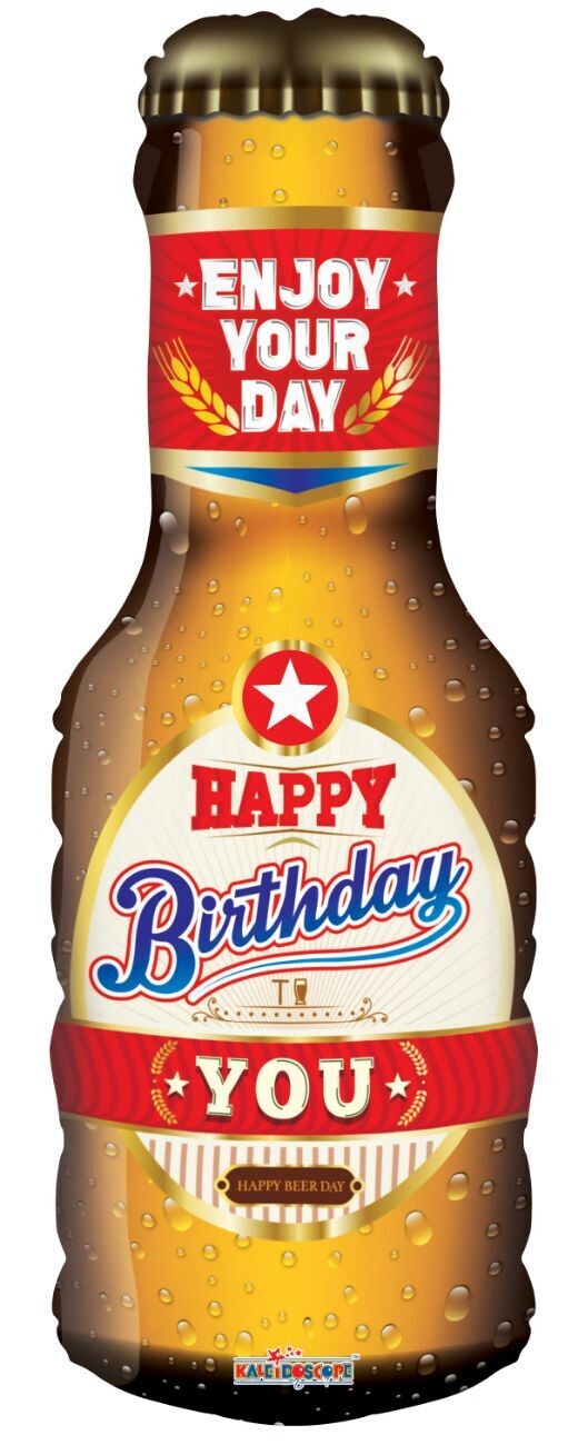 Birthday Beer Bottle 36"