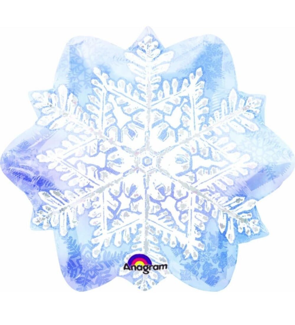 Let It Snow Snowflake 18"