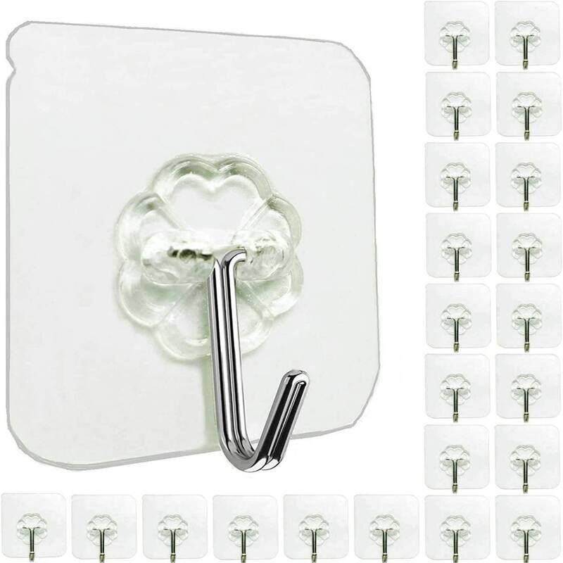 Balloons Adhesive Hooks Heavy Duty 33 lbs 24 unit