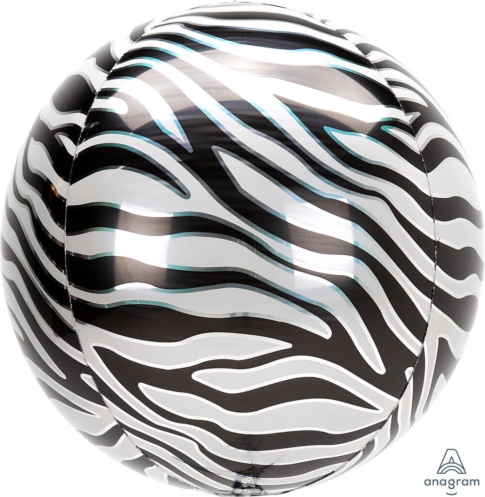 Zebra Print Animalz Orbz 16"