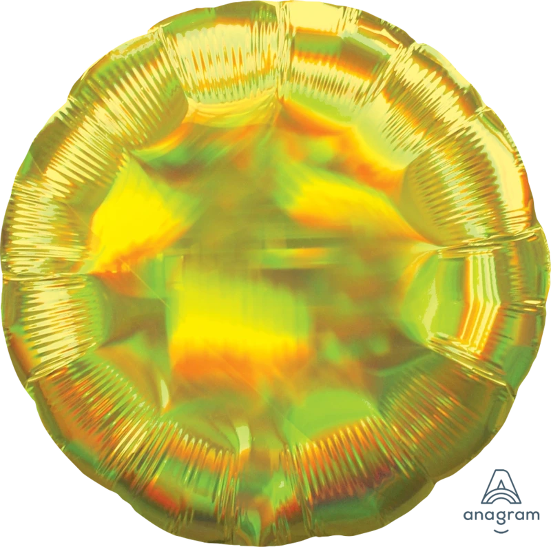 Iridescent Yellow Round 18"