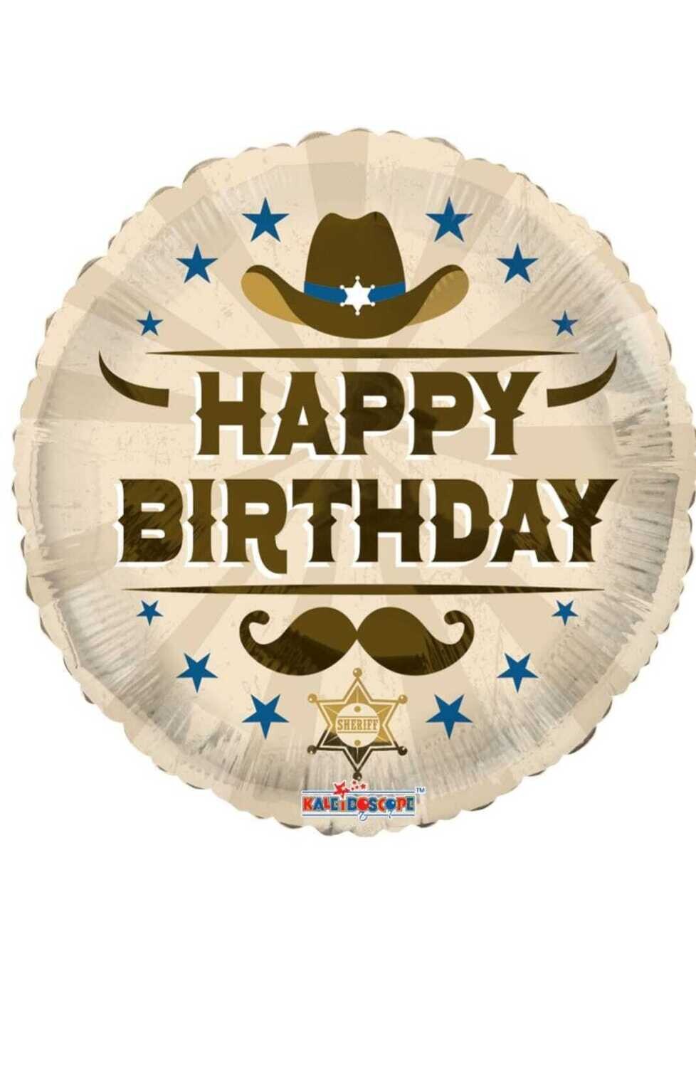Cowboy Birthday Fun 18"