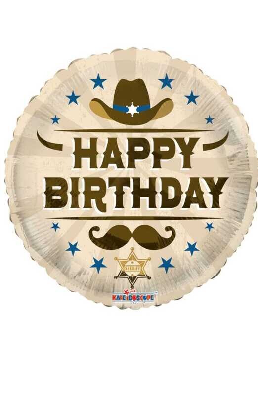 Cowboy Birthday Fun 18"