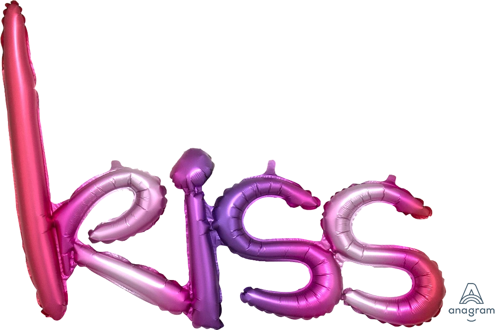Phrase Script Kiss 27"