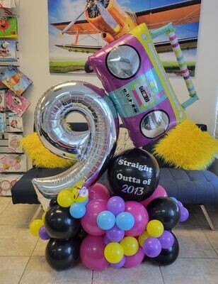 Balloon bouquet retro