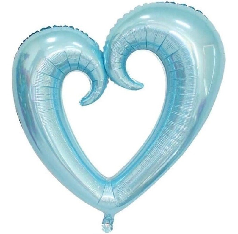 Heart Light Blue 36"