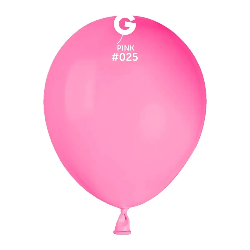 Gemar Latex Balloons Neon Pink #025 5in - 100 pieces