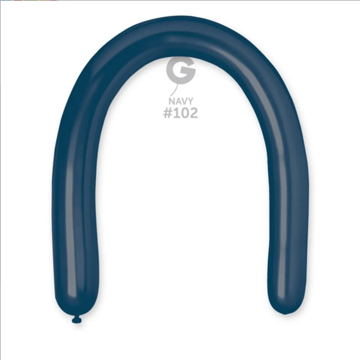 Gemar Latex Balloon Standard Navy Blue #102 3in- 50 pieces