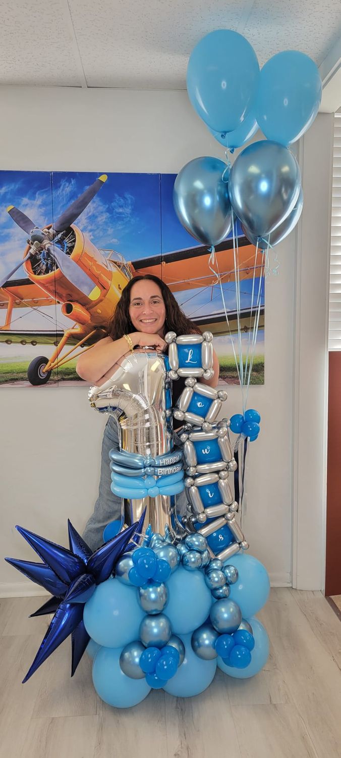 Sparkle Number Balloon Bouquet