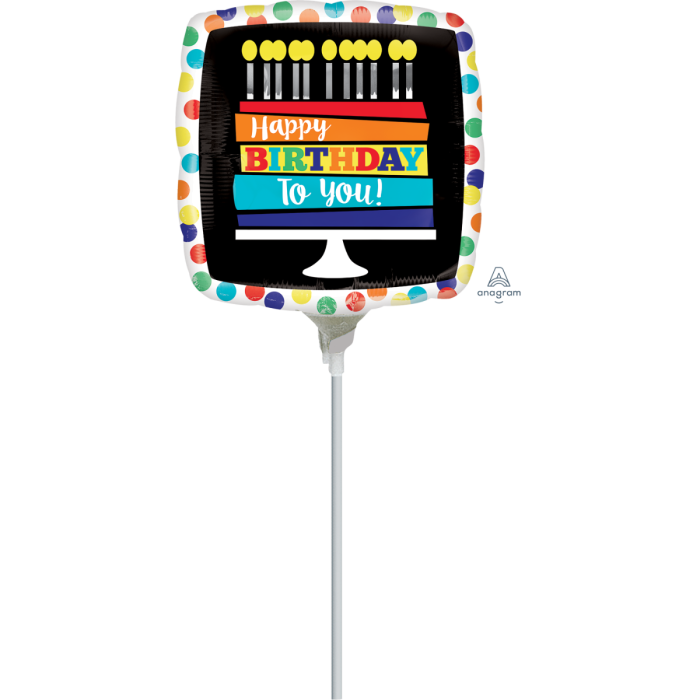 Rainbow Birthday Cake 9"