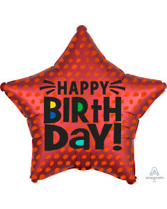 Satin Star Birthday 18"