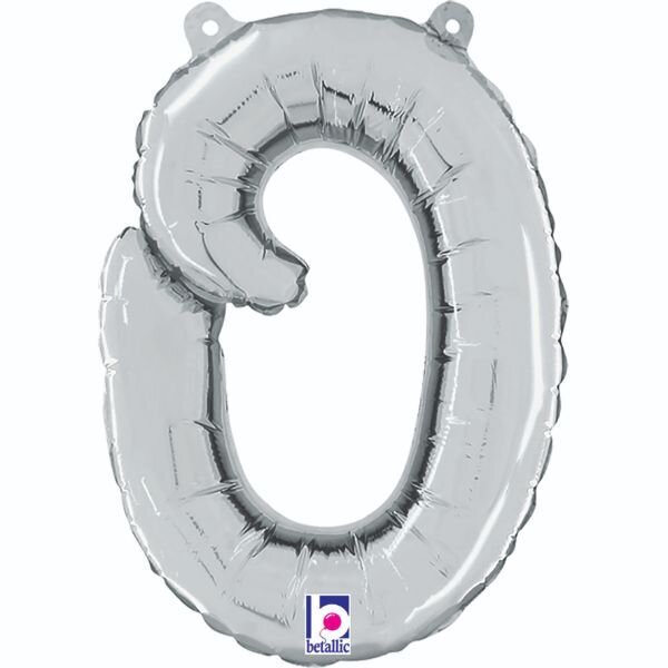 Script Letter "o" Silver 14"