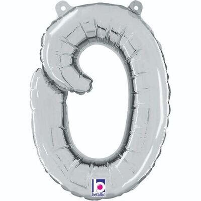 Script Letter "o" Silver 14"