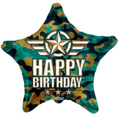 Camo Birthday 18"
