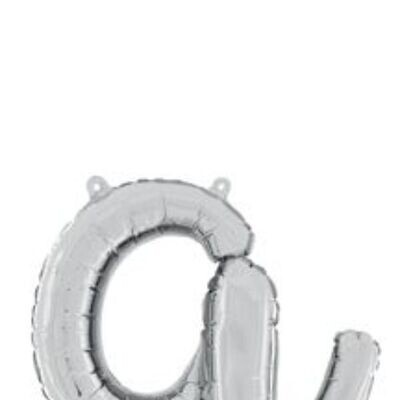 Script Letter "a" Silver 14"