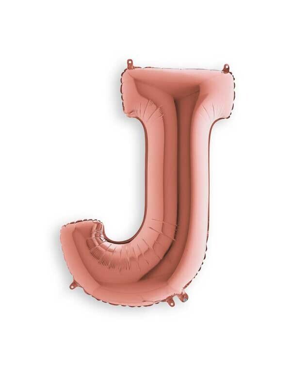 Rose Gold J Giant Letter 3657301 - 34"