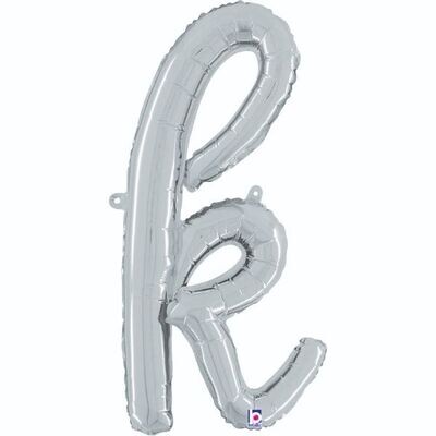 Script Letter "k" Silver 24"
