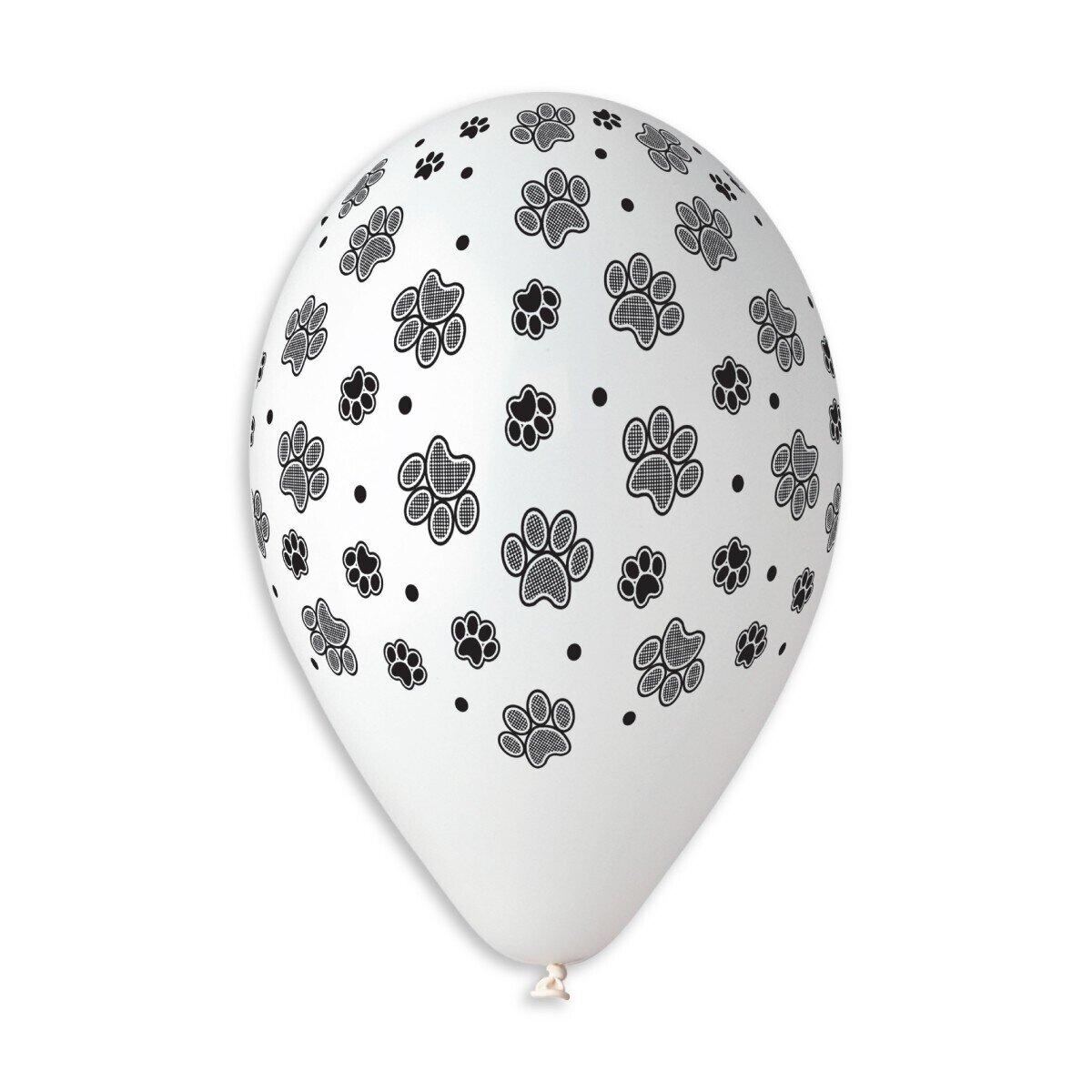 Gemar Latex Balloons Crystal Printed Dog Paws #636 12in - 50 pieces