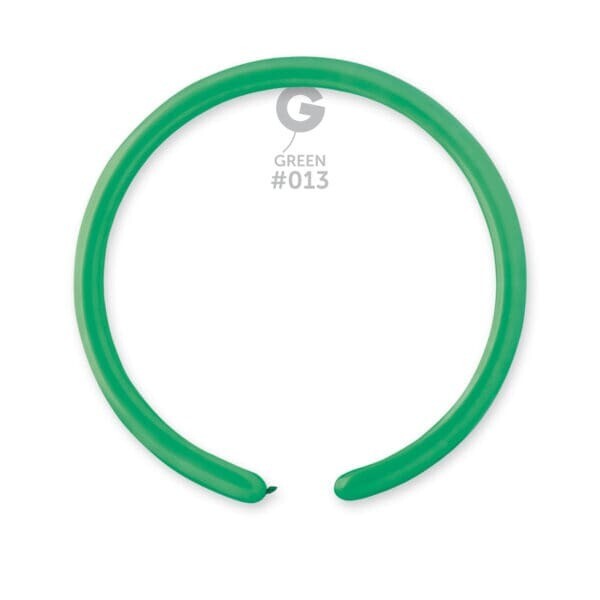 Gemar Latex Balloons Standard Green #013 1in - 50 pieces