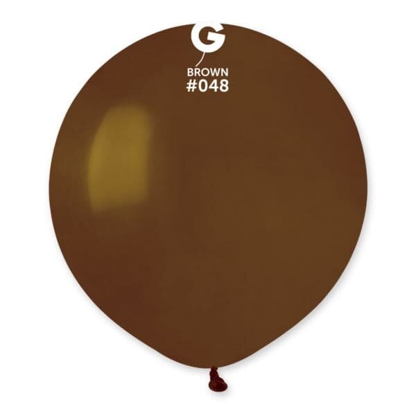 Gemar Latex Balloons Standard Brown #048 19in - 25 pieces
