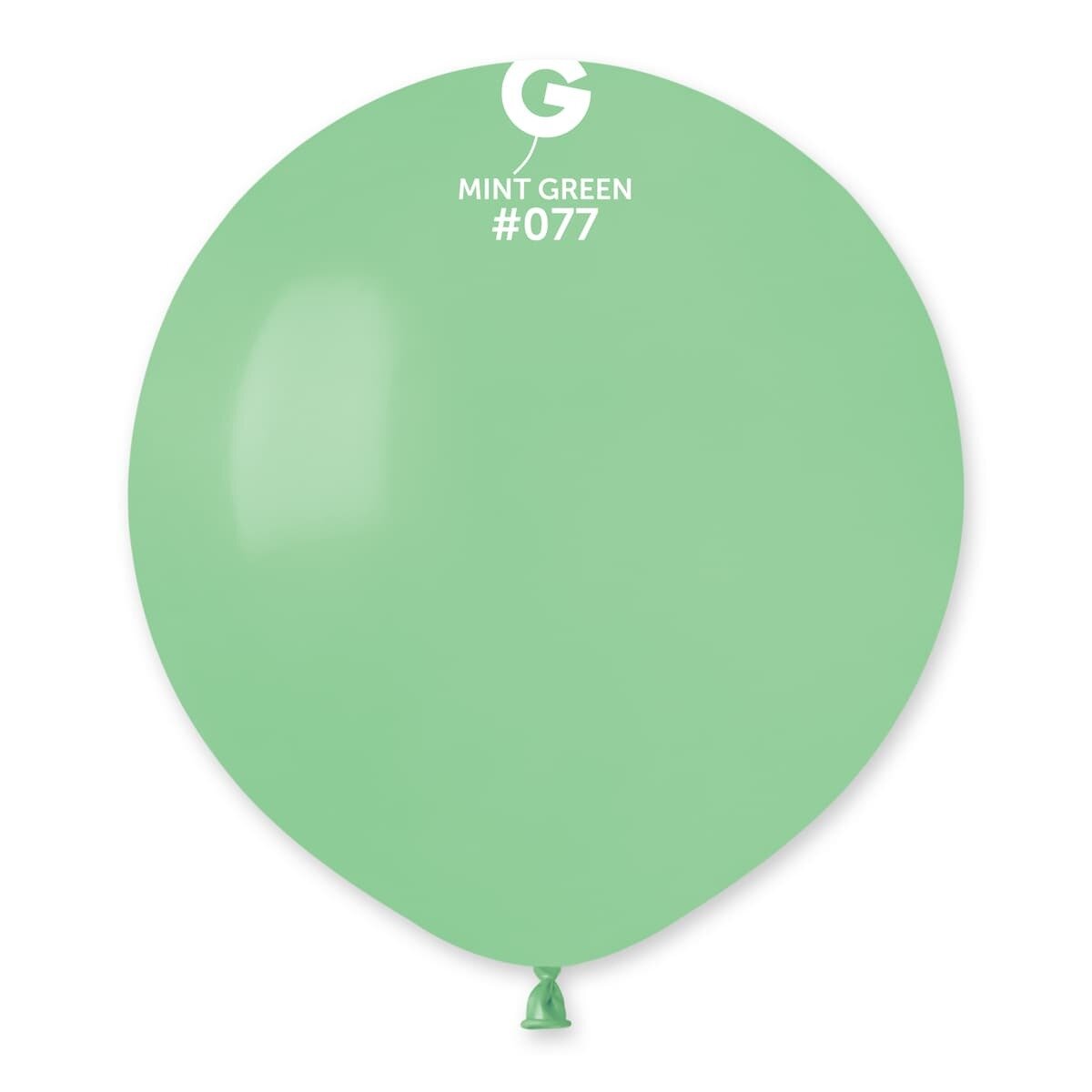 Gemar Latex Balloons Standard Mint Green #077 19in - 25 pieces