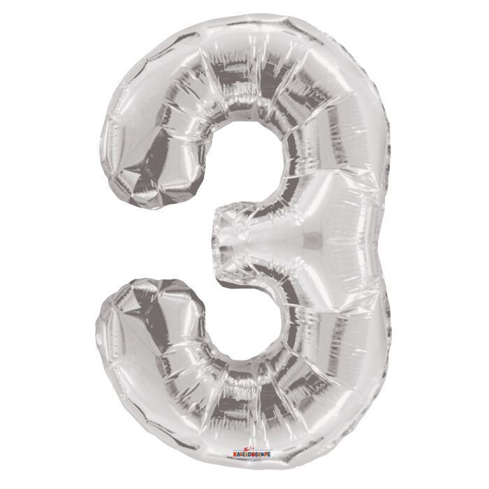 Number 3 Silver-34in