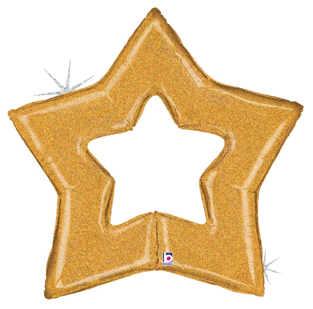 Glitering Gold Star 48"