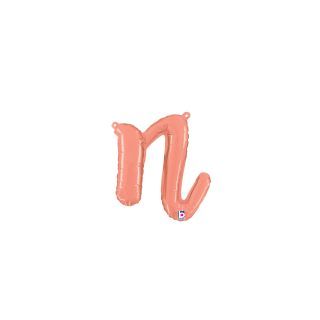 Script Letter "n" Rose Gold 14"