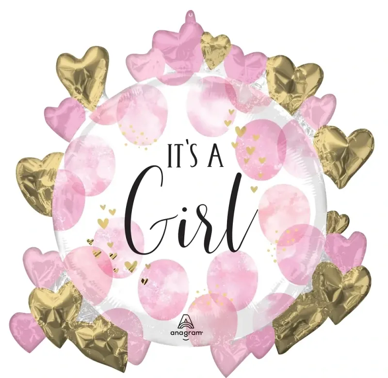 Baby Girl Watercolor pink 26"