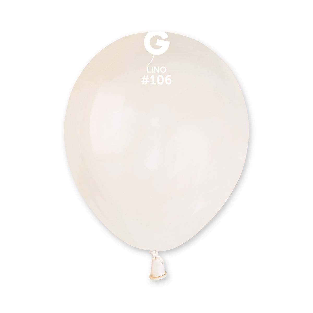 Gemar Latex Balloons Standard Linen #106 5in 100 pieces