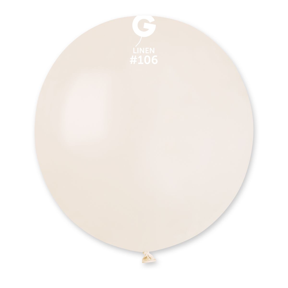 Gemar Latex Balloons Standard Linen #106 19in 25 pieces
