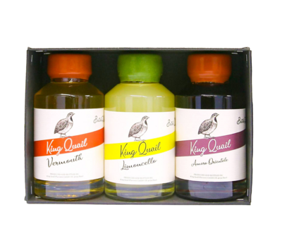 Geschenk Box King Quail Trio Likör