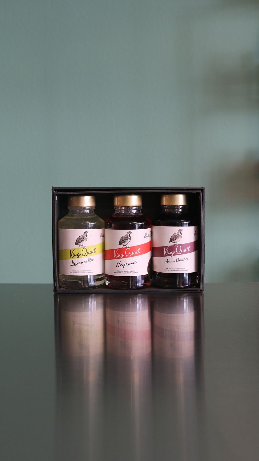 Geschenk Box King Quail Trio Likör