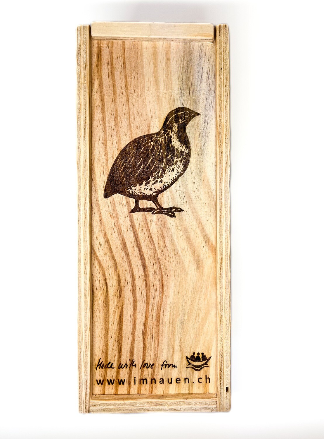 King Quail Holzkiste für die Flasche Vermouth
